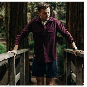 Taylor Stitch - The Over Shirt in Wine (NWOT)